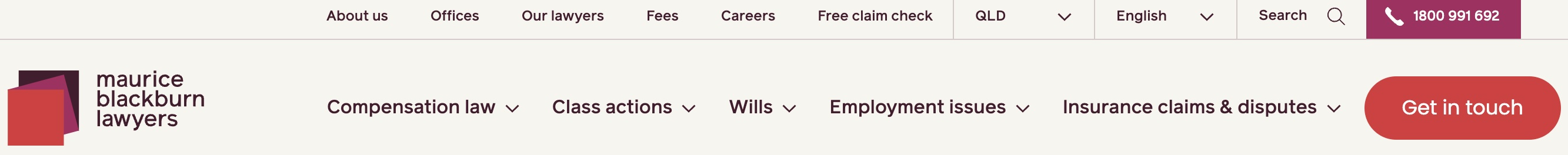 Maurice Blackburn Help Centre home page